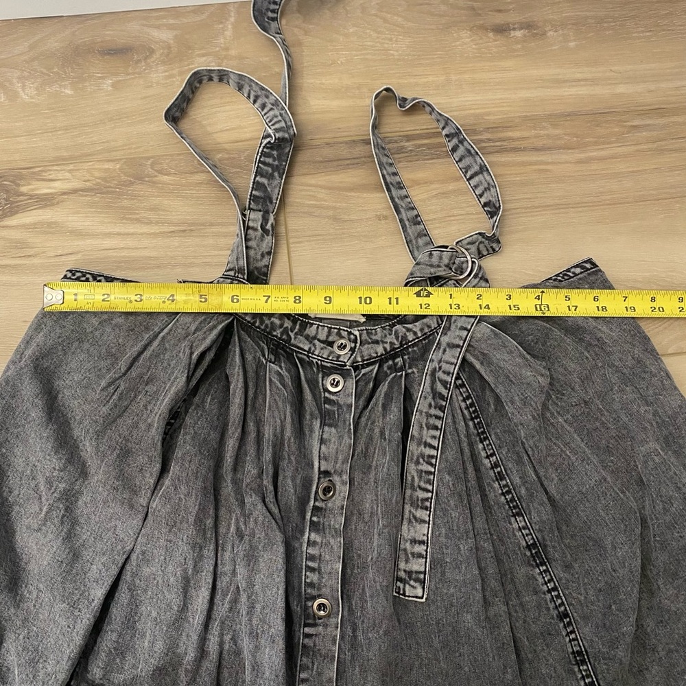 Easel Button-Front Flowy Denim Dress – Size Medium - Picture 10 of 12